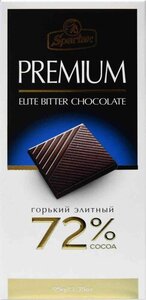 Шоколад горький Спартак 72% какао