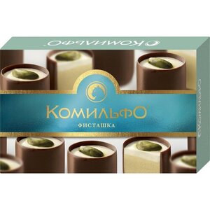 Конфеты шоколадные с двухслойной начинкой Фисташка ТМ Комильфо