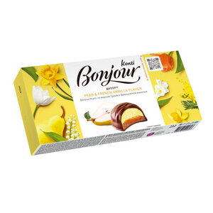 Десерт со вкусом груши и французской ванили ТМ Bonjour Konti (Бонжур конти)