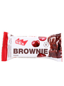 Пирожное протеиновое брауни Вишнёвое ТМ Protein Rex (Протеин Рекс)