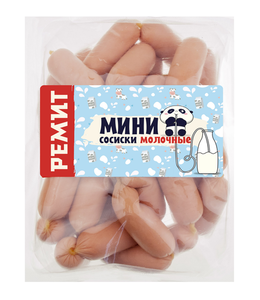Сосиски мини Молочные Ремит вареные, ~1 кг