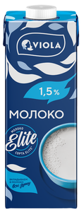 Молоко ультрапастеризованное Viola 1,5% БЗМЖ