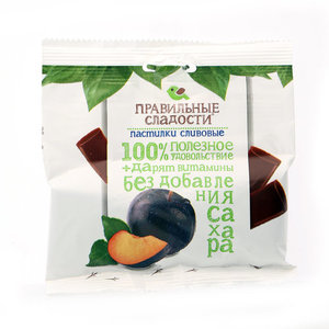 Пастилки сливовые ТМ Правильные Сладости