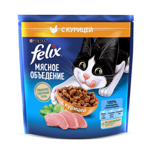 Сухой корм для кошек Felix с курицей