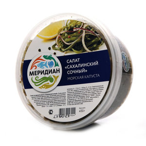 Салат сахалинский сочный морская капуста ТМ Меридиан