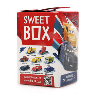 Мармелад жевательный с разными вкусами и подарком в наборе Тачки ТМ Sweet Box (Свит Бокс)