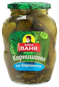 Корнишоны маринованные По-берлински ТМ Дядя Ваня