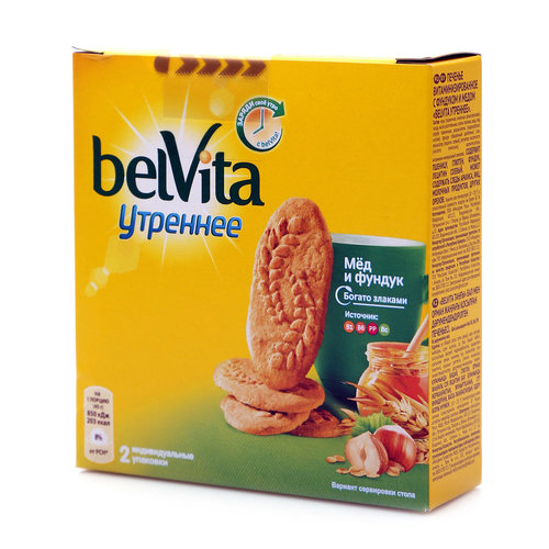 Печенье витаминизированное с фундуком и медом ТМ Belvita (Белвита) утреннее...