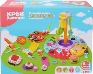 Набор Крок&Дилли Тесто для лепки Кулинарный мир, 30 предметов