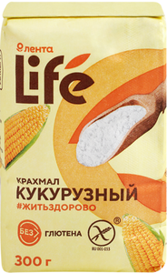 Крахмал кукурузный Лента Life без глютена