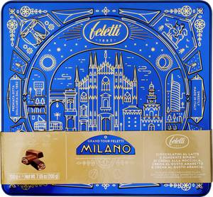 Конфеты ассорти Feletti Grand Tour Milano из молочного и темного шоколада с начинкой