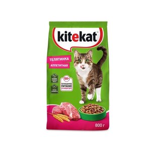Сухой корм для кошек Телятинка аппетитная ТМ Kitekat (Китикет)