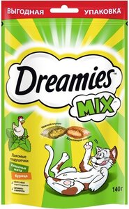 Лакомство для взрослых кошек Dreamies Mix с мятой и курицей