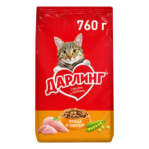 Сухой корм для кошек Дарлинг птица и овощи