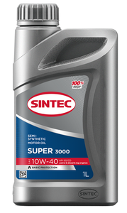 Масло моторное полусинтетика sintec супер sae 10w-40 api sg/cd 1 л