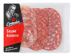 Колбаса Cortador Ассорти сырокопченая полусухая нарезка