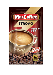 Напиток кофейный MacCoffee Strong 3в1 порционный 18 г x 50 шт