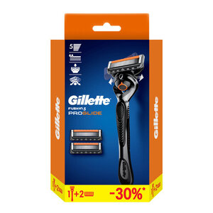 Мужская бритва Fusion 5 ProGlide (Фьюжн 5 ПроГлайд) с 3 сменными кассетами c символикой UEFA Champions League (УЕФА Чемпионс Лиг) ТМ Gillette (Жиллетт)