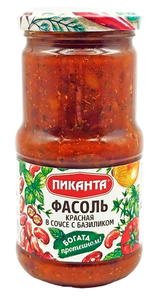 Фасоль красная Пиканта в соусе с базиликом