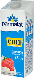 Сливки Parmalat стерилизованные 35% БЗМЖ