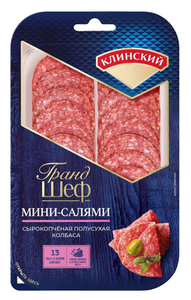 Колбаса сырокопченая Клинский Мини салями