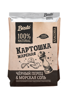 Чипсы Bruto с морской солью и черным перцем
