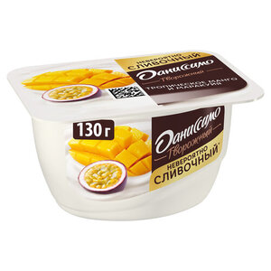 Творожок Даниссимо с тропическим манго и маракуйей БЗМЖ