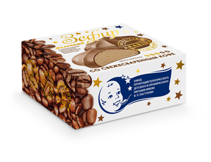 Зефир ЗГДиОП им. В.П. Пастухова молочный с кофе в молочном бельгийском шоколаде БЗМЖ