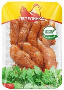 Филе малое грудки цыплят-бройлеров охлаждённое Петелинка по-мексикански в соусе Чураско
