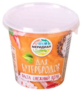 Паста для бутербродов Меридиан снежный краб