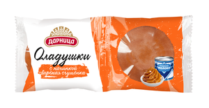 Оладушки с начинкой вареная сгущенка ТМ Аладушкин