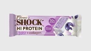 Батончик глазированный FitnesShock Черничный десерт без сахара