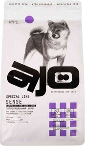 Корм для собак с чувствительным пищеварением полнорационный Ajo Special Line Sense с гречкой и ягненком