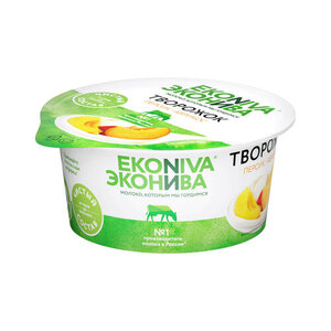 Творожок Эконива персик-абрикос 5% БЗМЖ