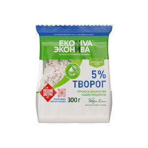 Творог рассыпчатый «ЭкоНива» 5% БЗМЖ, 300 г